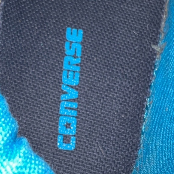 Converse All Star Blue Hi Top LaceUp Shoes Big Ligo Infant Sz 7 - Picture 9 of 9